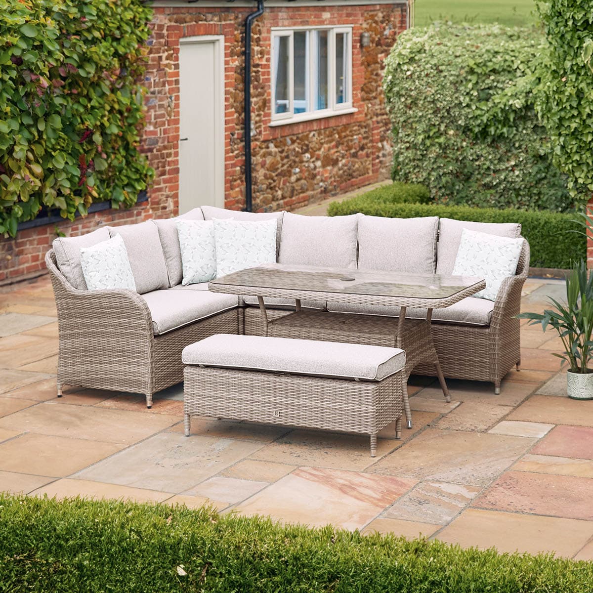 Corner Sofa Set with Rectangular Table — image 3