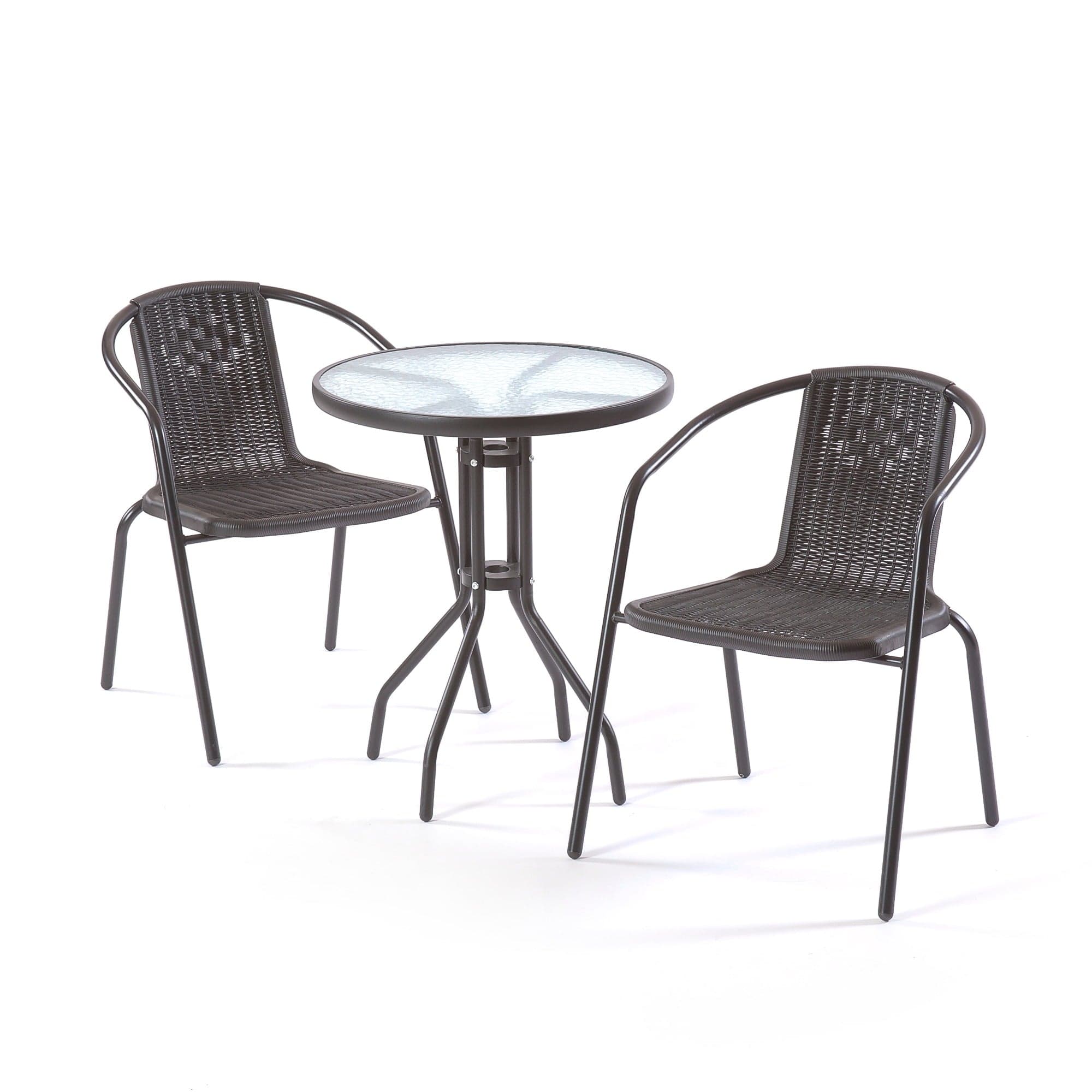 Littlerock Glass Top Bistro Set